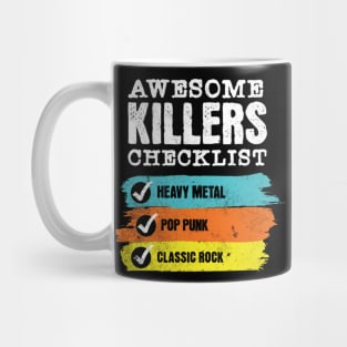 Awesome killers checklist Mug